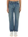 Saint Laurent Mick Straight-leg Jeans In Blue