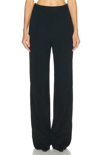 Saint Laurent Straight Leg Pant In Black