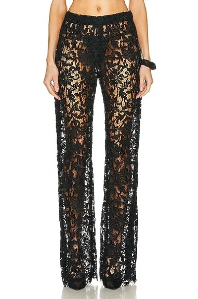 Saint Laurent Straight Leg Pant In Black