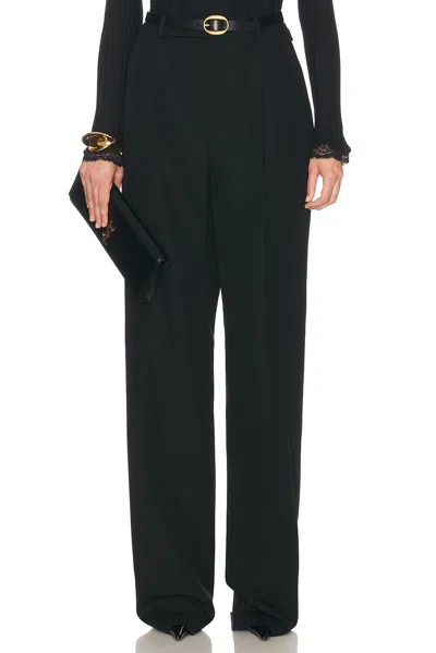 Saint Laurent Straight Leg Pant In Black
