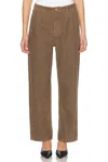 Saint Laurent Straight Leg Pant In Paris Beige