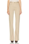 Saint Laurent Straight Leg Pant In Safari Beige