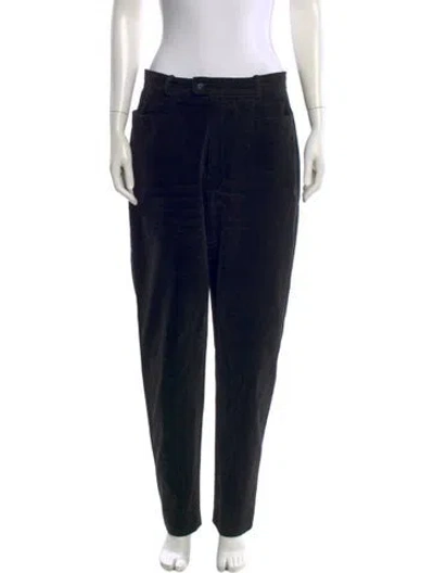 Pre-owned Saint Laurent Straight Leg Pants In Black