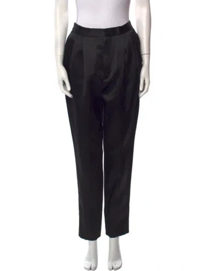 Pre-owned Saint Laurent Straight Leg Pants In Black