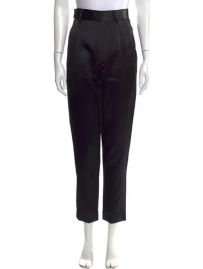 Pre-owned Saint Laurent Straight Leg Pants In Black