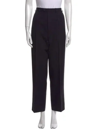 Pre-owned Saint Laurent Straight Leg Pants In Black