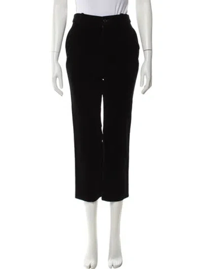 Pre-owned Saint Laurent Straight Leg Pants In Black