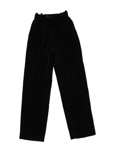 Pre-owned Saint Laurent Straight Leg Pants In Black
