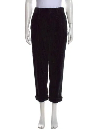 Pre-owned Saint Laurent Straight Leg Pants In Black