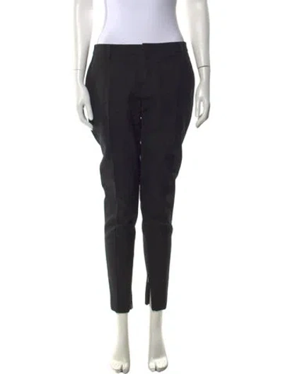 Pre-owned Saint Laurent Straight Leg Pants In Black