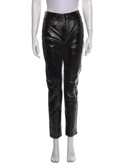 Pre-owned Saint Laurent Straight Leg Pants In Black