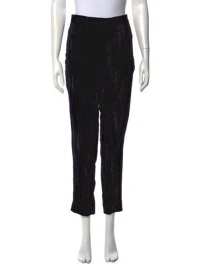 Pre-owned Saint Laurent Straight Leg Pants In Black