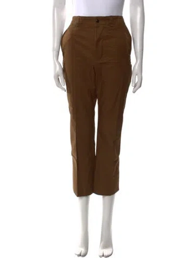 Pre-owned Saint Laurent Straight Leg Pants In Brown