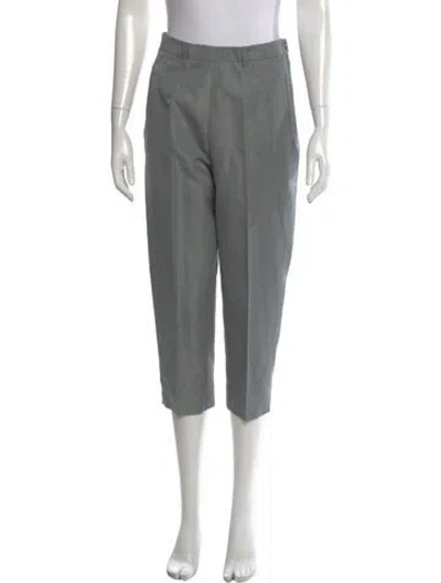 Pre-owned Saint Laurent Straight Leg Pants In Gray