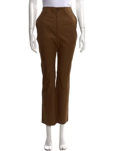 Pre-owned Saint Laurent Straight Leg Pants In Green