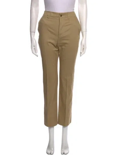 Pre-owned Saint Laurent Straight Leg Pants In Neutral