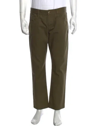 Pre-owned Saint Laurent Straight Leg Pants In Neutral