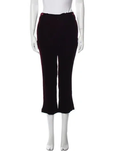 Pre-owned Saint Laurent Straight Leg Pants In Red