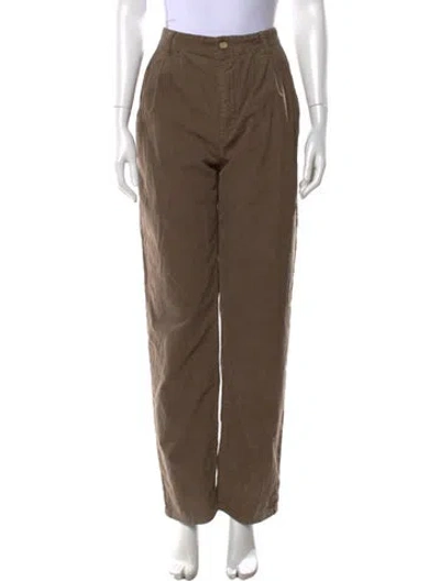 Pre-owned Saint Laurent Straight Leg Pants W/ Tags In Brown