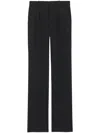 Saint Laurent Straight-leg Tailored Wool Trousers In Black