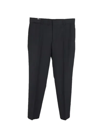 Pre-owned Saint Laurent Straight Leg Trousers In Black