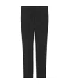 Saint Laurent Straight-leg Virgin Wool Tailored Trousers In Black