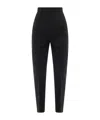 Saint Laurent Women Sustainable Virgin Wool Trouser In Black