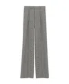 Saint Laurent Straight-leg Wool Trousers In Gray
