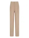 Saint Laurent Straight Pants In Beige