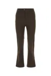 Saint Laurent Dark Brown Wide Leg Pant
