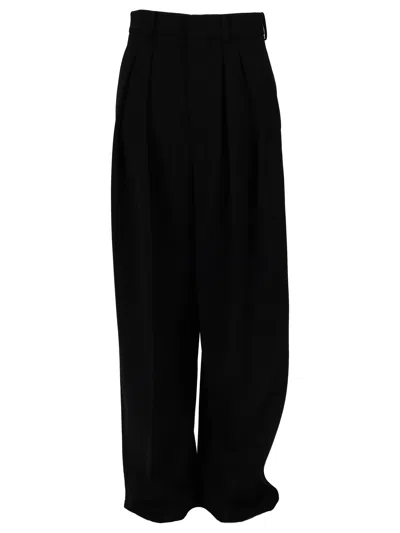 Saint Laurent Straight Trousers Pr12 In Black