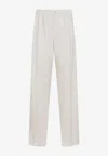 Saint Laurent Tailored Trousers In Sophisticated Nude Tone In Neutral