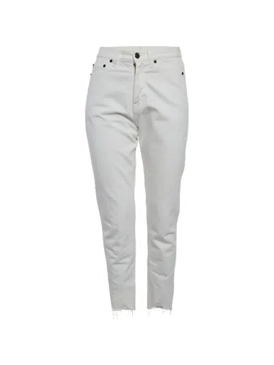 Pre-owned Saint Laurent Straight-fit Jeans In Neutral