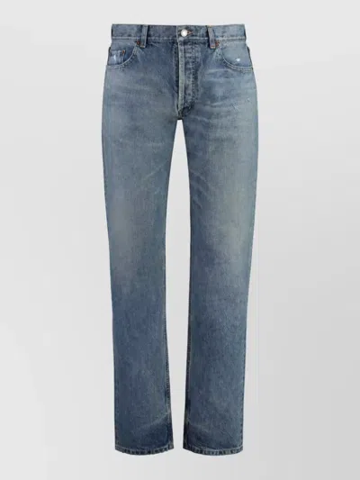 Saint Laurent Straight-leg Jeans In Blue
