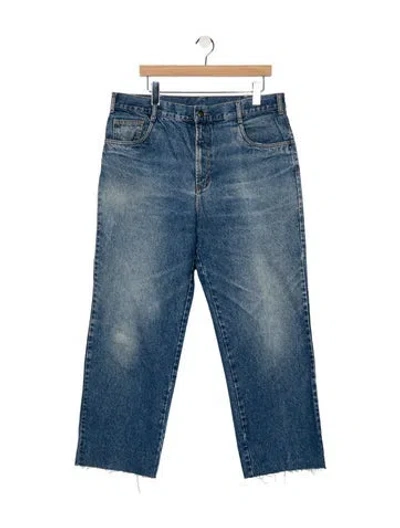 Pre-owned Saint Laurent Straight-leg Jeans In Blue