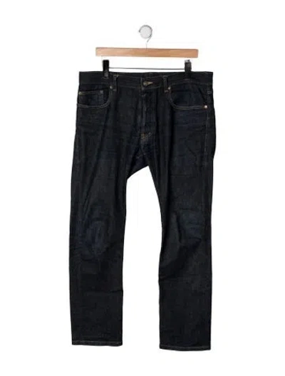 Pre-owned Saint Laurent Straight-leg Jeans In Blue