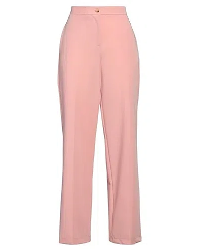 Saint Laurent Straight-leg Trousers In Pink