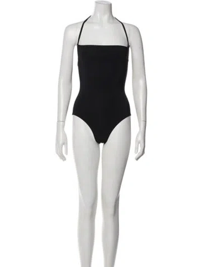 Pre-owned Saint Laurent Strapless Bodysuit In Black