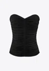 Saint Laurent Black Viscose Bustier