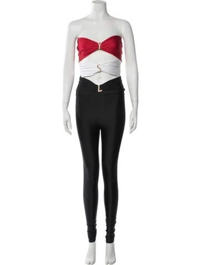 Pre-owned Saint Laurent Strapless Jumpsuit In Black