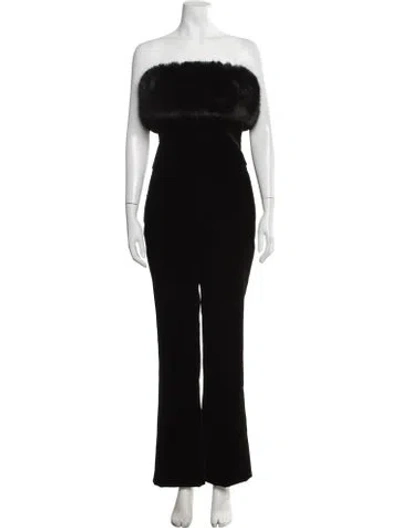 Pre-owned Saint Laurent Strapless Jumpsuit In Black