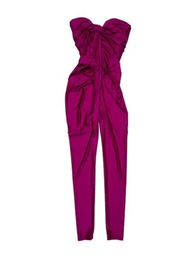 Pre-owned Saint Laurent Strapless Jumpsuit In Pink