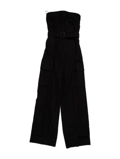 Pre-owned Saint Laurent Strapless Jumpsuit W/ Tags In Black