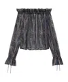 Saint Laurent Strapless Top In Black