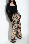 Saint Laurent Woman Pants Black Size 6 Silk In Black