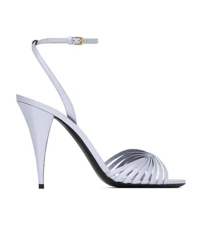 Saint Laurent Strappy-detail Sandals In White