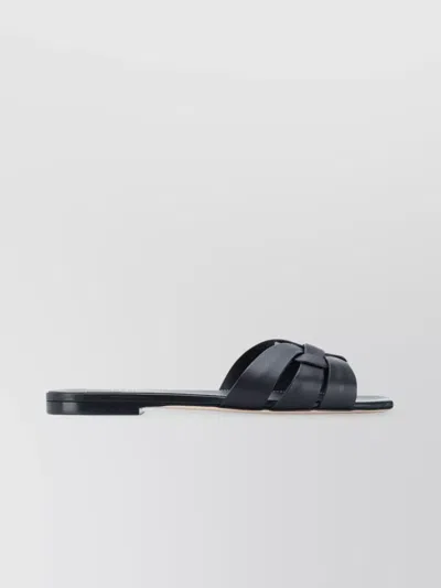 Saint Laurent Strappy Square Toe Mules