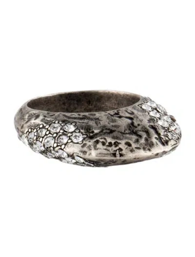 Pre-owned Saint Laurent Strass Arty Cocktail Ring In Multi
