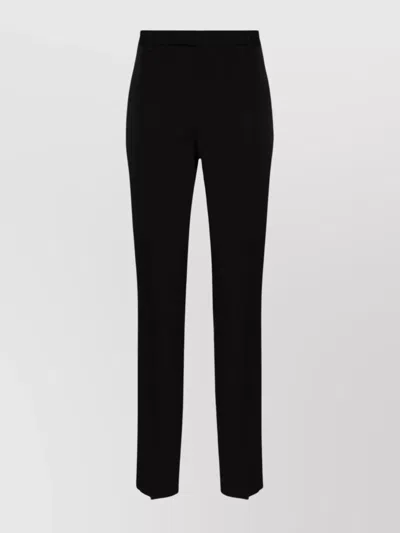 SAINT LAURENT STREAMLINED TROUSERS WITH PRESSED CREASES