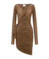 Saint Laurent Wrap Dress In Stretch Jersey In Brown